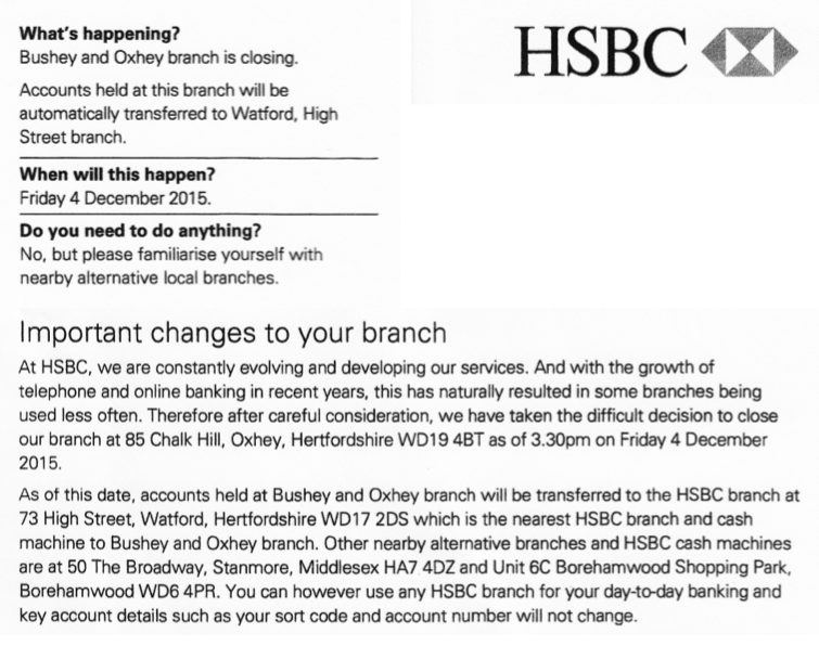 HSBC Oxhey
