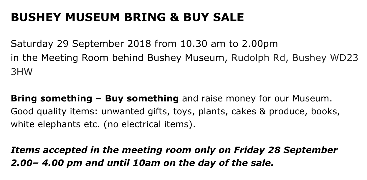 Bring &amp; Buy