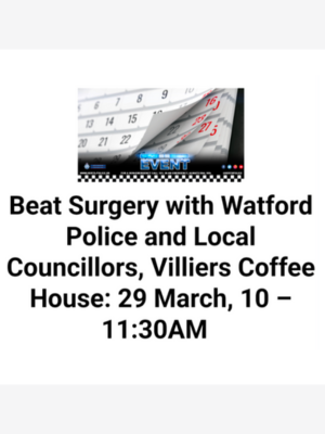 Police beat surgery in Oxhey Village 19 March 2025