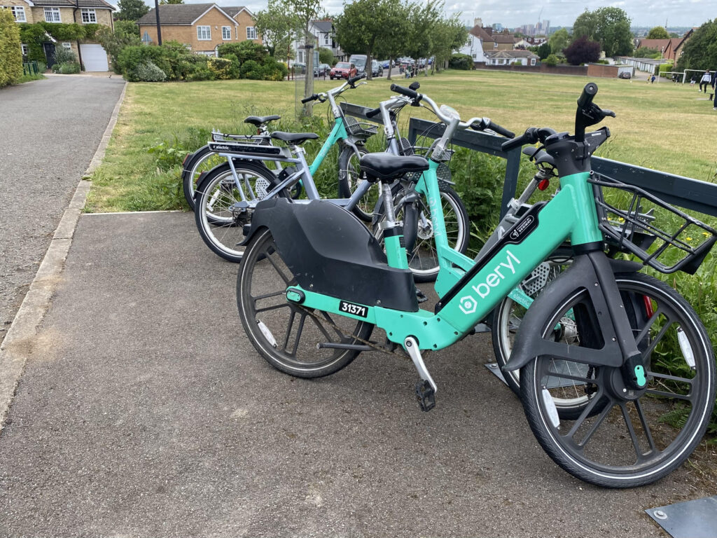 Watford Beryl bikes in Oxhey Village